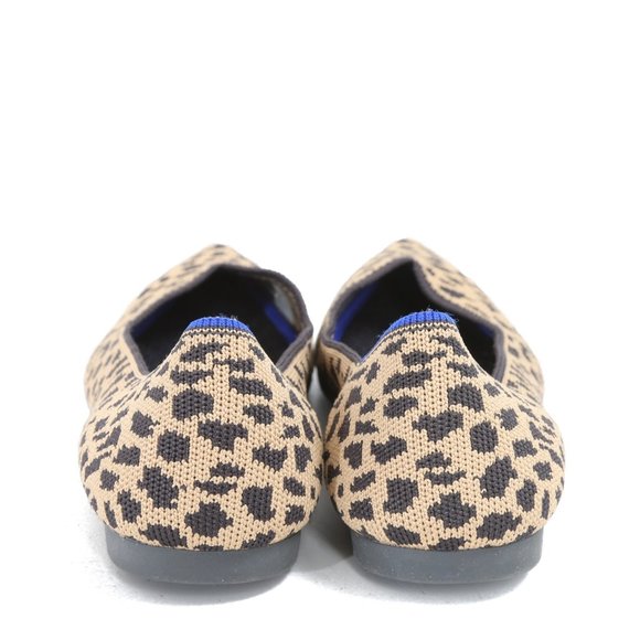 Rothys The Point Leopard Print Pointed Toe Slip on Flat Shoes - Picture 3 of 6